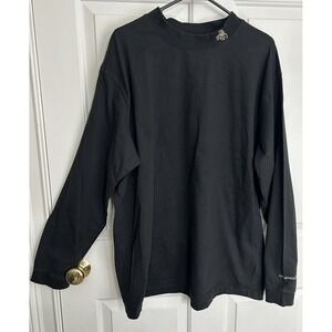 Legendary Whitetails Men's 2XL Black Mock Neck Long Sleeve T-Shirt with Flaw**